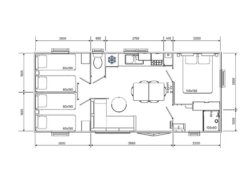 Mobilheim-Container Trigano Évolution – Bild 2