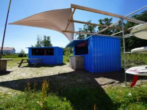 Zerlegbarer Bar-Container XL 3 x 2 m Blau